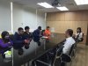 蔡主任敘述陳學長人生經歷及過程及勉勵同學努力向學